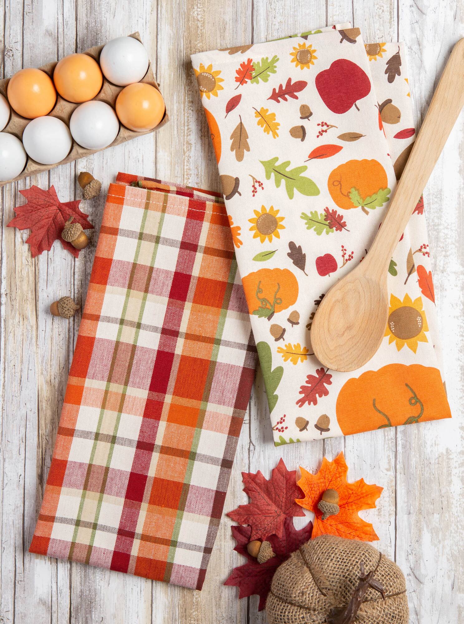 DII® Assorted Fall In Love Dishtowel Set